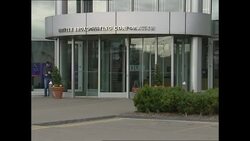 Stock shots of BBC White City building in Wood Lane News Clip