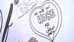 CLEAN : Fans gather for first Lakers game since Kobe Bryant's death News Clip