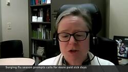 Surging flu season prompts calls for more paid sick days News Clip