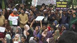Citizenship protest at Delhi's Jamia University News Clip