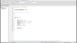 Fundamentals of Object-Oriented Programming - C++ - Data Types Instructional Video