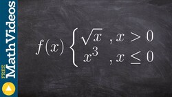 Learn how to evaluate piecewise functions Instructional Video