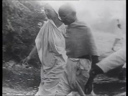 Mahatma Gandhi and passive resistance in India, 1920s Stock Footage
