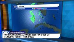 Hurricane Rafael drifts over open waters in the Gulf of Mexico News Clip