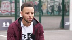 Steph Curry saying Serena Williams' outburst in the 2018 US Open final was because 'there are issues that she wanted to deal with, and those conversations are going to keep going because she took a stand' Stock Footage