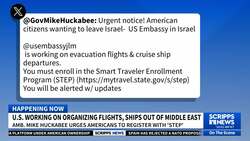 US advises Americans to avoid Israel and Iran News Clip