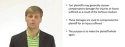 Understanding Compensatory Damages in Tort Law Instructional Video