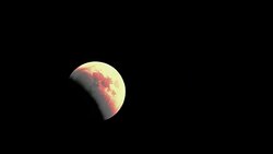 lunar eclipse - full moon 27.7.2018 Stock Footage