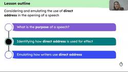 Considering and emulating the use of direct address in the opening of a speech Instructional Video
