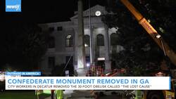 Confederate Monument Removed In Georgia News Clip