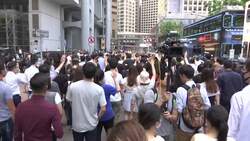 Hundreds protest against police brutality in HK News Clip