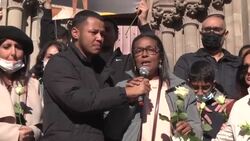 CLEAN : Hundreds march in protest at school bullying in memory suicide victim News Clip