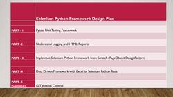 Selenium Python Automation Testing from Scratch and Frameworks - Tips and Tricks on Framework Instructional Video