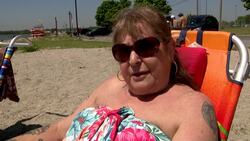 People flock to Calf Pasture Beach to enjoy Wednesday's weather News Clip