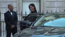 The Duchess of Sussex attend's the opening of 'Oceania' Stock Footage