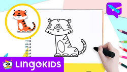 How to draw a Tiger Instructional Video