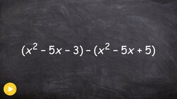 Learn how to subtract polynomials Instructional Video