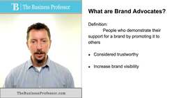 Marketing - What are Brand Advocates Instructional Video