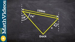 Applying the law of sines to solve a word problem Instructional Video
