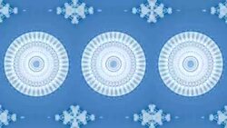 Motion kaleidoscope background in blue and white tone Stock Footage