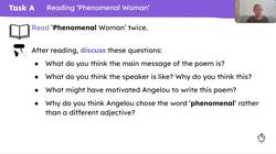 Exploring Maya Angelou’s ‘Phenomenal Woman’ Instructional Video