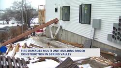 Fire breaks out in building under construction in Spring Valley News Clip