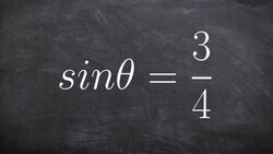 Evaluate trig functions using a right triangle and given the sin Instructional Video
