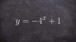 Graphing an exponential function and determine the domain and range Instructional Video