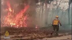 South America extreme weather: Rain, flood and fire hit Brazil and Bolivia News Clip