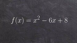 Graphing a quadratic using a table Instructional Video