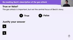 Analysing the presentation of the gas attack: Ian Beck's 'Propping Up the Line' Instructional Video