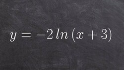 Learn how to identify transformations and graph natural logarithmic function Instructional Video