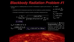 Blackbody Radiation Example Problem #1 Instructional Video