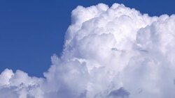 Soft Smooth Heavenly Clouds on Clear Sky in Sunny Day Stock Footage