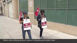 Metro donating soon-to-expire food amid strike at Toronto-area stores News Clip
