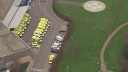 Aerials of London Hospitals News Clip