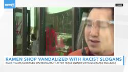 Restaurant Painted With Slurs After Owner Criticized TX Mask Rollback News Clip