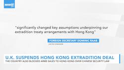 U.K. Suspends Extradition Treaty With Hong Kong Over New Security Law News Clip
