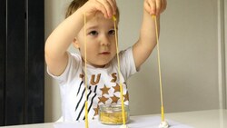 Fine Motor Skills Activity: Playdough and Pasta Instructional Video