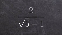 Simplifying a rational radical expression by multiplying by the conjugate Instructional Video
