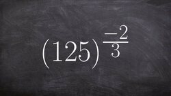 How to simplify a exponent with a negative rational power Instructional Video
