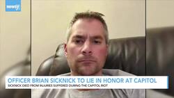 Officer Brian Sicknick To Lie In Honor At Capitol News Clip