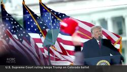 U.S. Supreme Court says Trump can stay on Colorado ballot News Clip