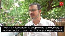 'INDIA' an association of people who're in dynasty in their respective states: AIADMK leader Kovai Sathyan News Clip