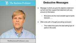 Deductive Message - Communications Instructional Video