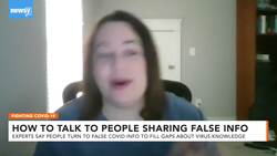 How Should You Talk To Someone Who Shares False COVID-19 Info? News Clip