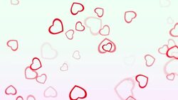 Animation romantic red hearts on shiny background Stock Footage