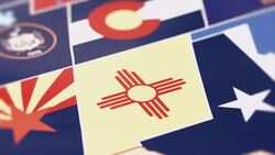 New Mexico from USA States Stock Footage