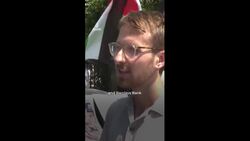 Pro-Palestine protesters at Wimbledon over Barclays sponsorship News Clip