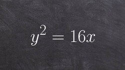 Learn to graph a horizontal parabola & identify the focus & directrix Instructional Video